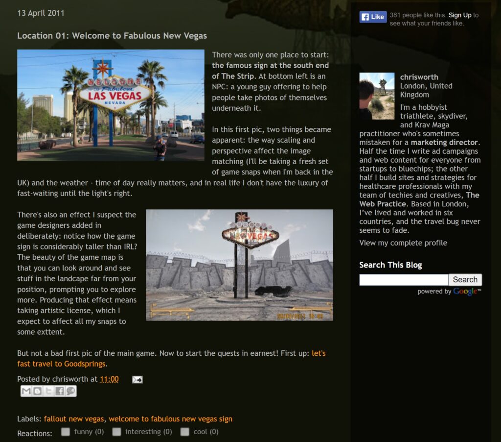 Fallout New Vegas Tour 1